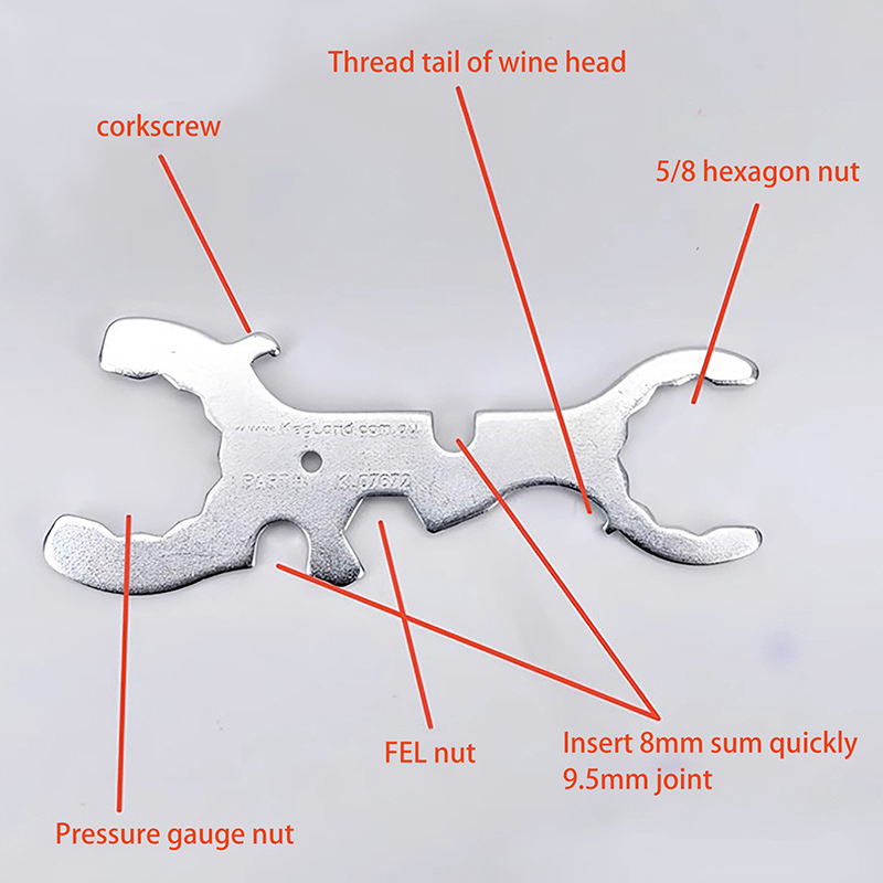 Pipe Wrench Adjustable - KegLand 7 em 1 chave de