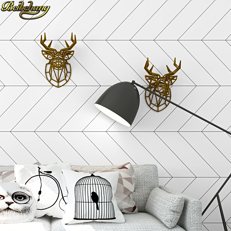 Beibehang estilo nórdico preto - Home Improvement Stores avaliação e preço