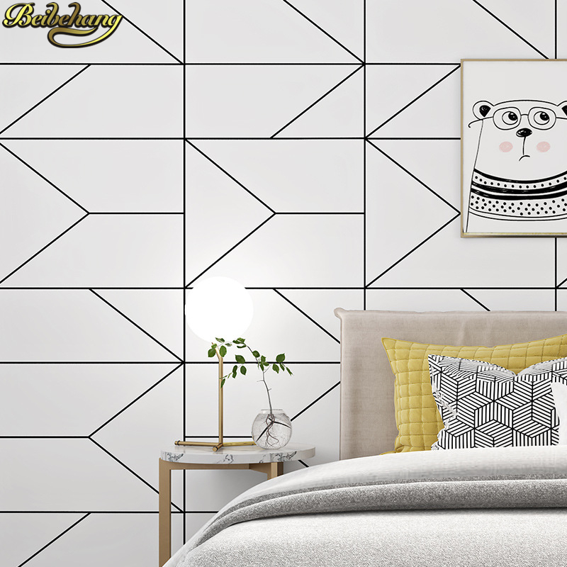 Beibehang estilo nórdico preto - Home Improvement Stores avaliação e preço